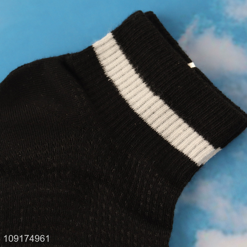 Yiwu market black women ankle socks low cut socks for sale