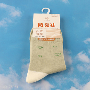 Factory supply antibiosis deodorization women casual crew socks