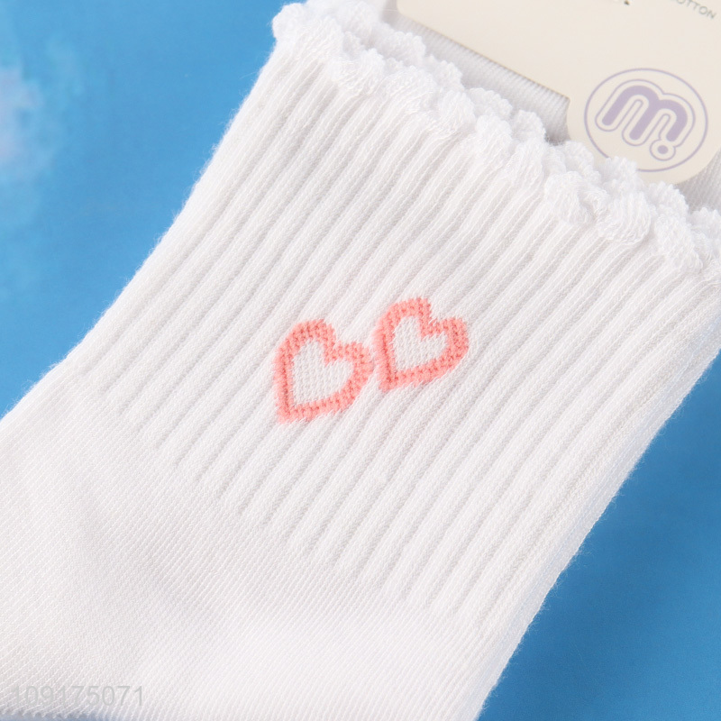 Best sale breathable cotton women casual crew socks wholesale