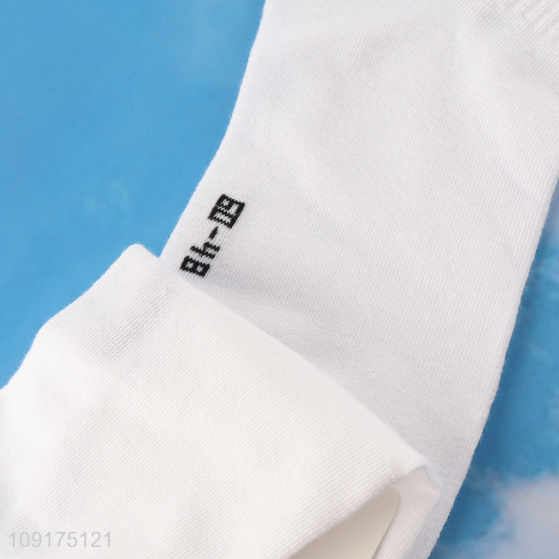 Hot selling white breathable cotton women ankle socks