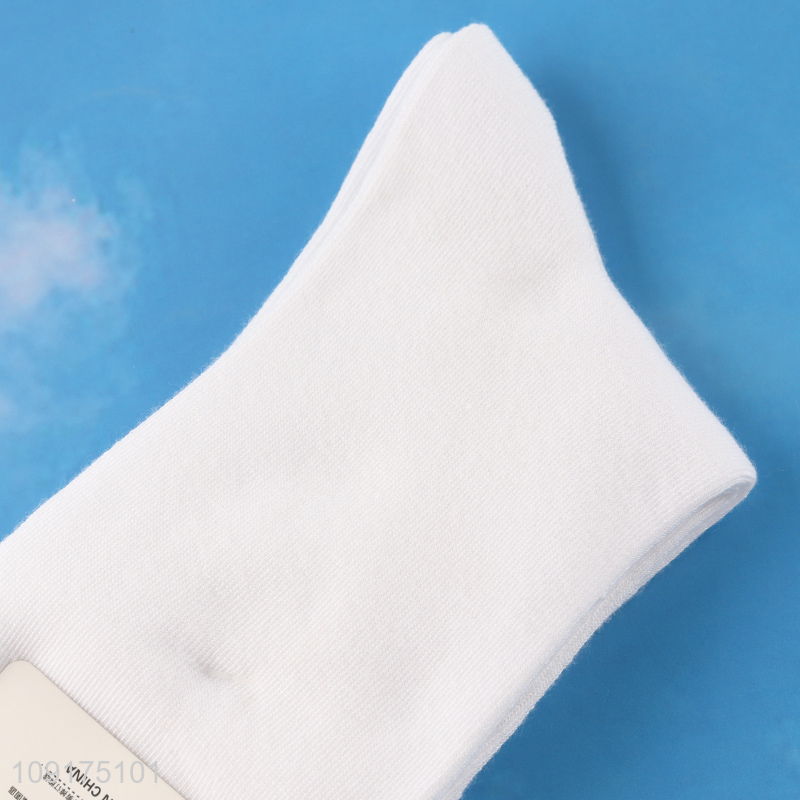 Top quality cotton women casual crew socks for sale