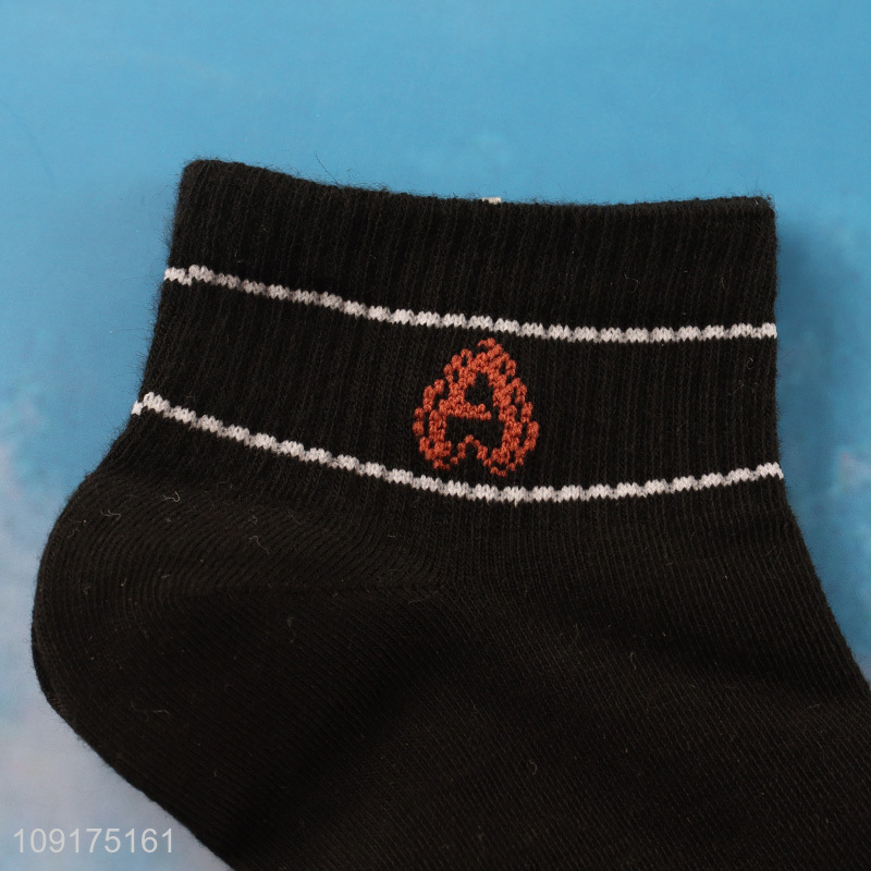 Hot products black breathable women ankle socks low cut socks