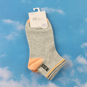 Good selling breathable cotton ankle socks low cut socks wholesale