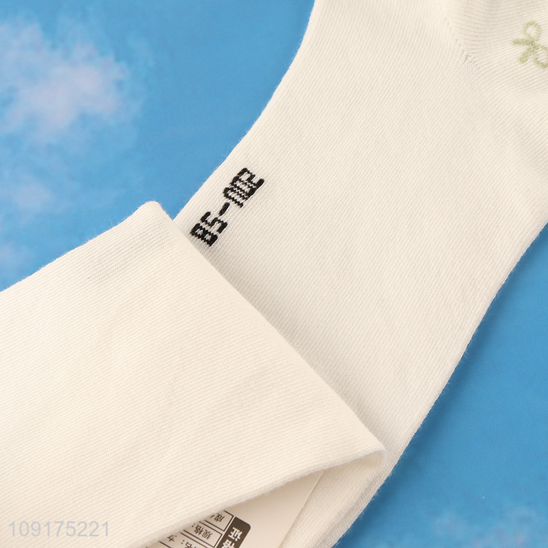 Top selling women white antibiosis deodorization cotton socks