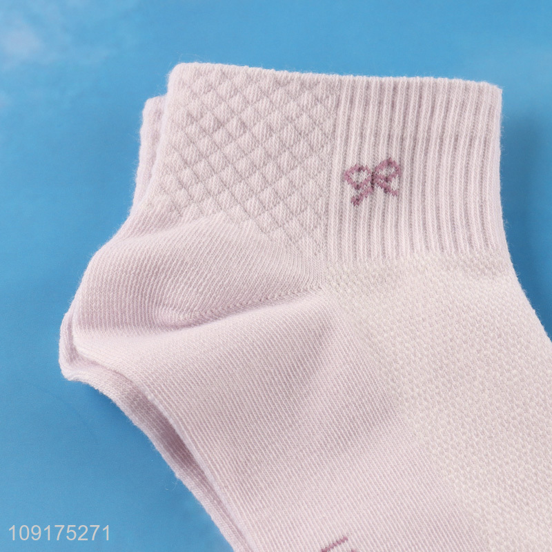 Good selling breathable women socks ankle socks low cut socks
