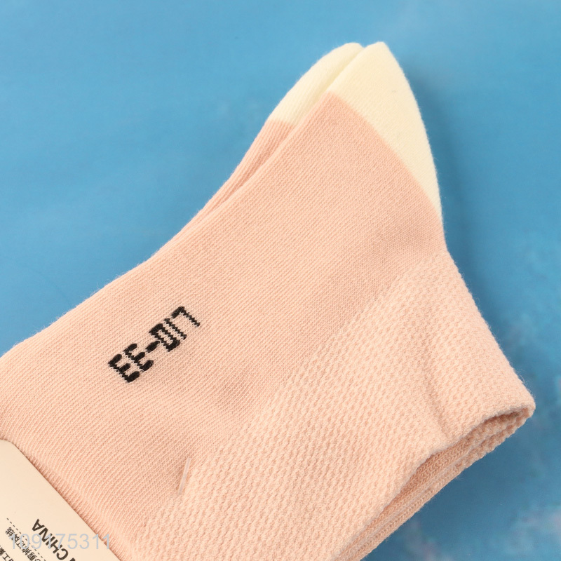 Top selling cute women antibiosis deodorization sports casual crew socks