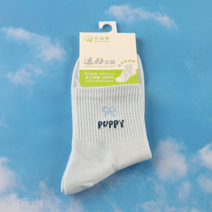 Hot selling breathable antibiosis deodorization sports casual crew socks