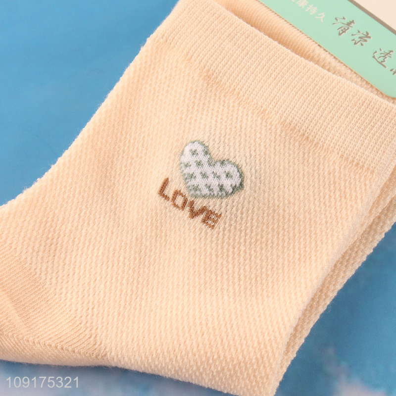 Top quality antibiosis deodorization women casual crew socks