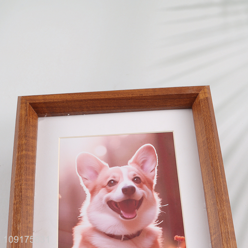 Factory SupplyMDF Wood Photo Frame for Wall Hanging or Tabletop Display