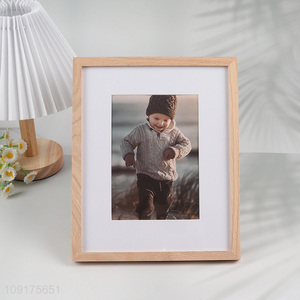 China Wholesale Natural Solid Wood Picture Frame Oak Wood Photo Frame