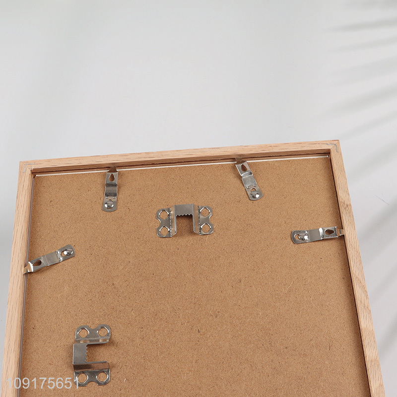 China Wholesale Natural Solid Wood Picture Frame Oak Wood Photo Frame