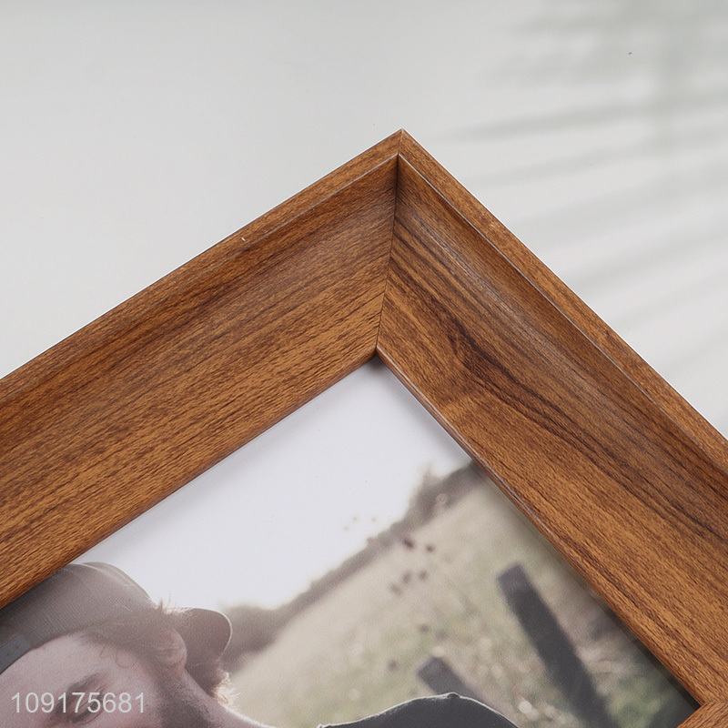 Hot Selling Resin Picture Frame Imitation Wood Photo Frame for Home Decor