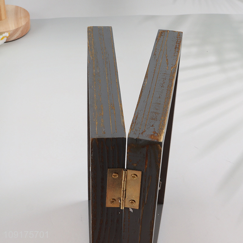 High Quality Hinged Double Picture Frames Custom Solid Wood Photo Frames