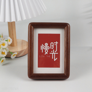 New Arrival Oak Wood Picture Frame Rounded Corner Wooden Photo Frame