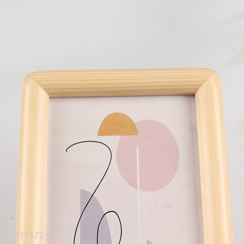 Factory Price Pine Wood Picture Frames Rounded Corner Photo Frames
