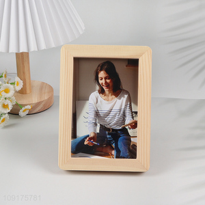 High Quality Rounded Corner Solid Wood Photo Frame Wooden Picture Frame