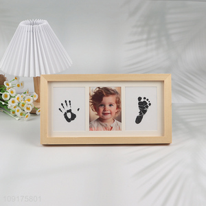 China Imports Baby Handprint and Footprint Frame Wooden Photo Frames