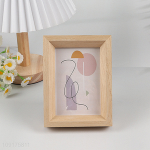 Online Wholesale Solid Wood Picture Frame Natural Wooden Photo Frame