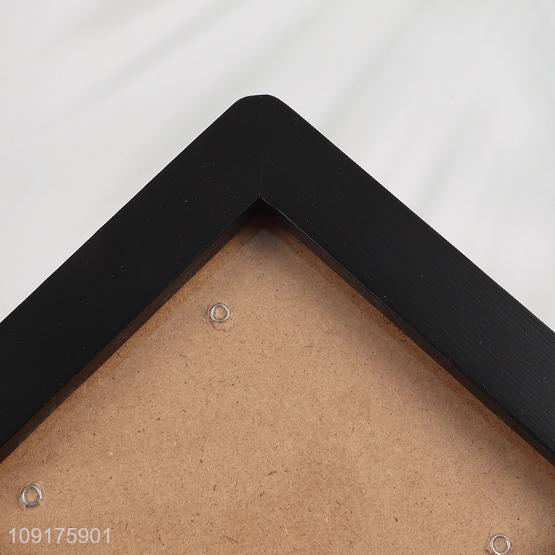 Wholesale Solid Wood Rounded Corner Shadow Box Frame Wooden Photo Frame