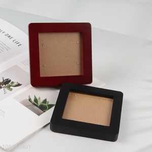 Wholesale Solid Wood Rounded Corner Shadow Box Frame Wooden Photo Frame