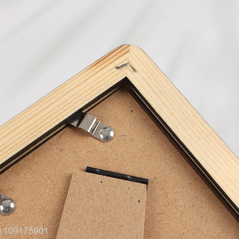 Wholesale Solid Wood Rounded Corner Shadow Box Frame Wooden Photo Frame