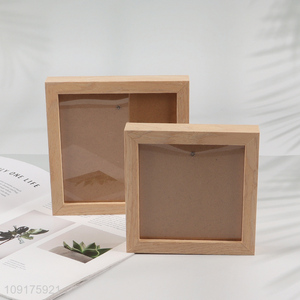 Good Quality Solid Wood Shadow Box Frame Wooden Memory Box Picture Frame