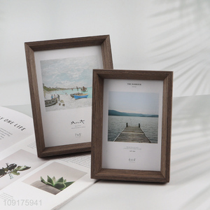 New Arrival Natural Solid Wood Picture Frame Farmhouse Wood Photo Frame