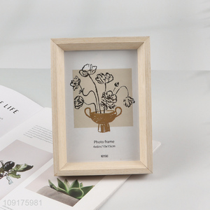 High Quality 4x6 Inch MDF Picture Frame Photo Frame for Living Room Decor