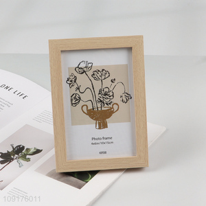 Factory Price 4x6 Inch MDF Picture Frame Wood Grain MDF Photo Frame