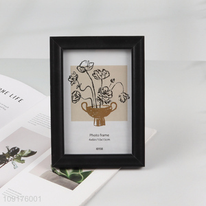 High Quality 4x6 Inch MDF Picture Frame for Wall and Tabletop Display