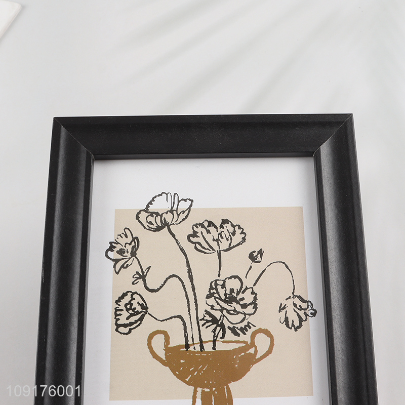 High Quality 4x6 Inch MDF Picture Frame for Wall and Tabletop Display