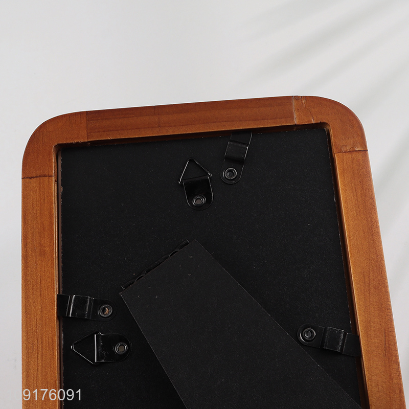 Factory Supply Solid Wood Picture Frame Rounded Corner Wooden Photo Frame