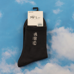 Good selling breathable men cotton socks crew socks wholesale