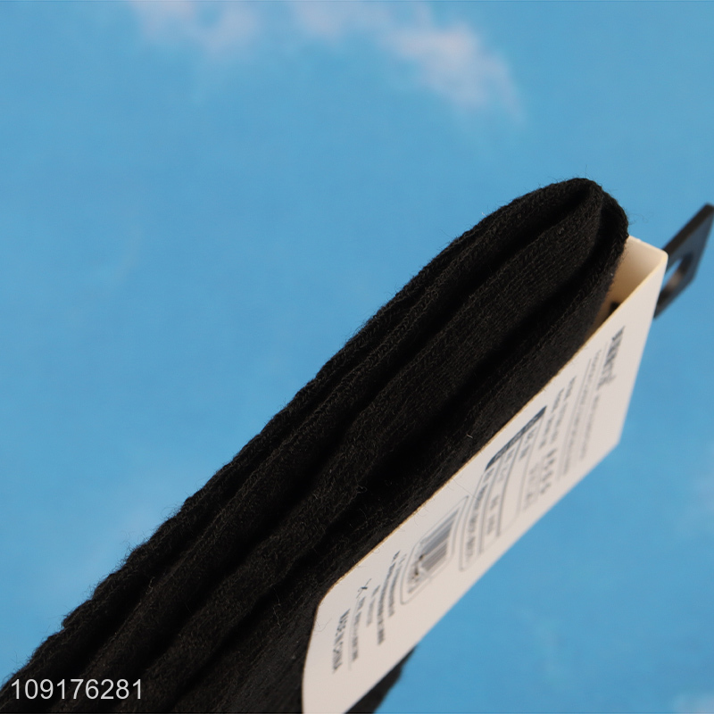 Top selling black breathable men cotton socks crew socks