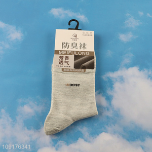 Popular products breathable deodorization men cotton socks crew socks
