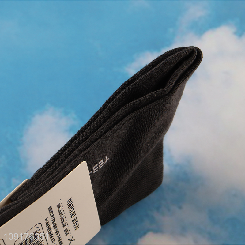 China wholesale black deodorization men cotton socks crew socks