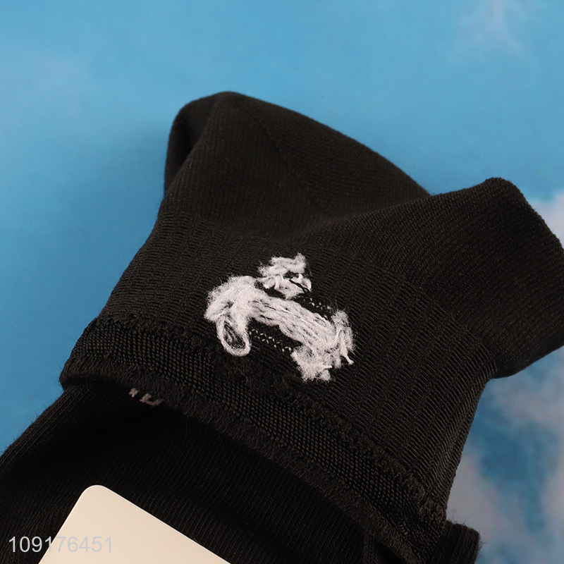 Best quality black breathable men ankle socks low cut socks