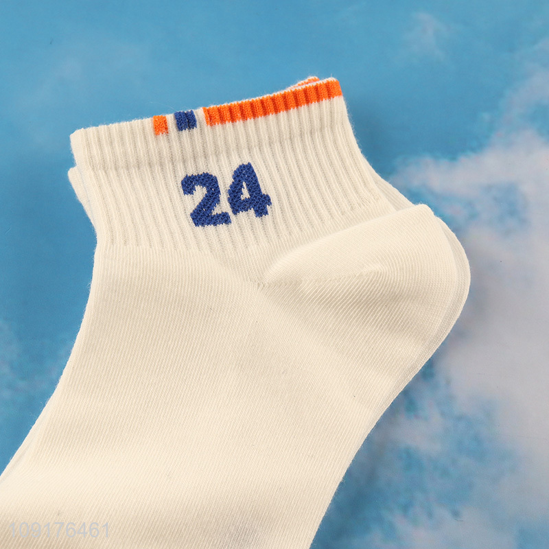 Good selling white sports socks men ankle socks low cut socks