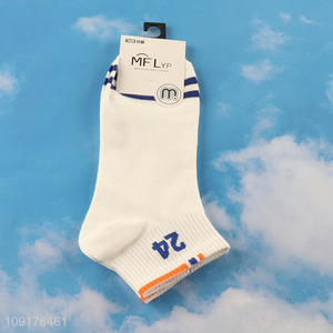 Good selling white sports socks men ankle socks low cut socks