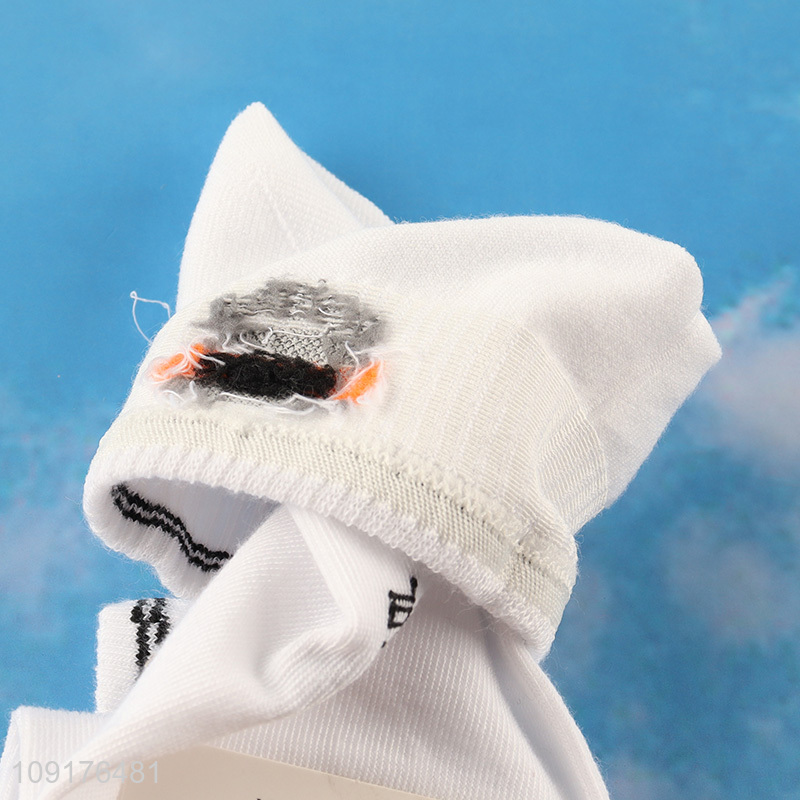 Factory wholesale white breathable men ankle socks low cut socks