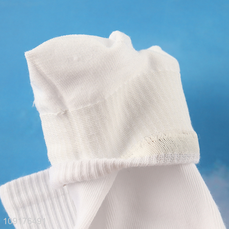 New arrival white summer breathable men ankle socks low cut socks