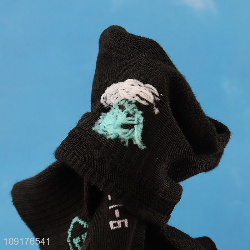 Good selling black breathable men ankle socks low cut socks wholesale