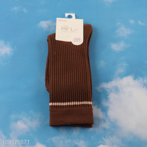 Best selling winter fashion women crew socks cotton socks wholesale