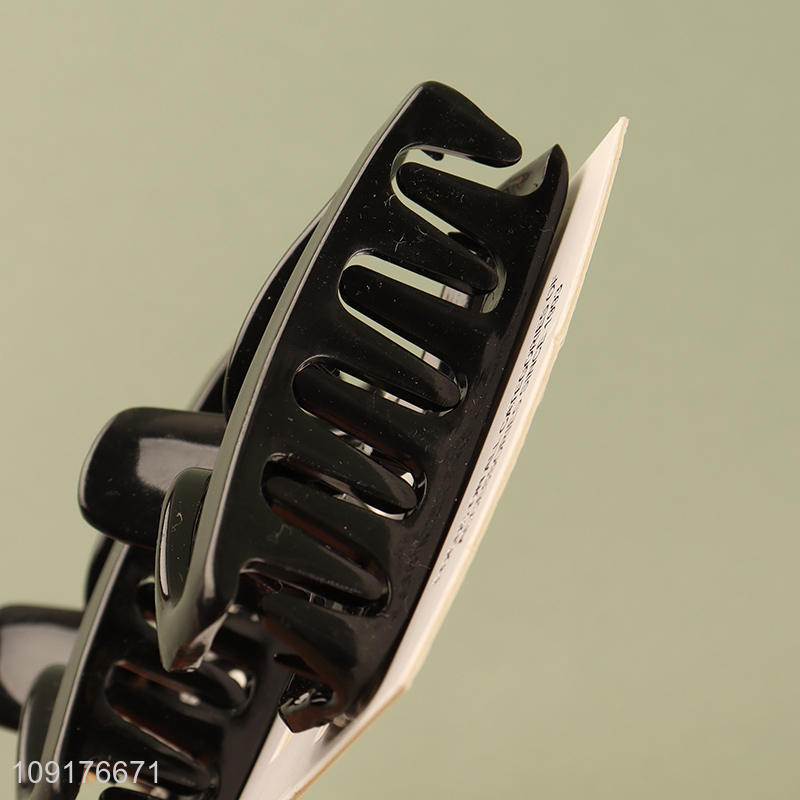 Hot selling 2pcs black fashion girls hair claw clips hair decoration