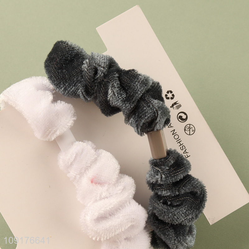 China products 2pcs elastic girls hair band hair accessories hair decoration