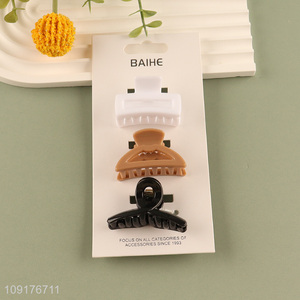 Popular products 3pcs hair claw clips hair decoration hair accessories