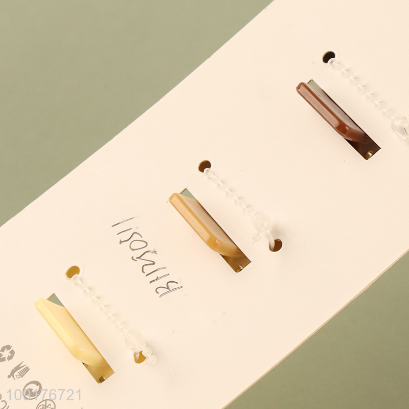 Factory price 3pcs rectangle hair claw clips hair decoration