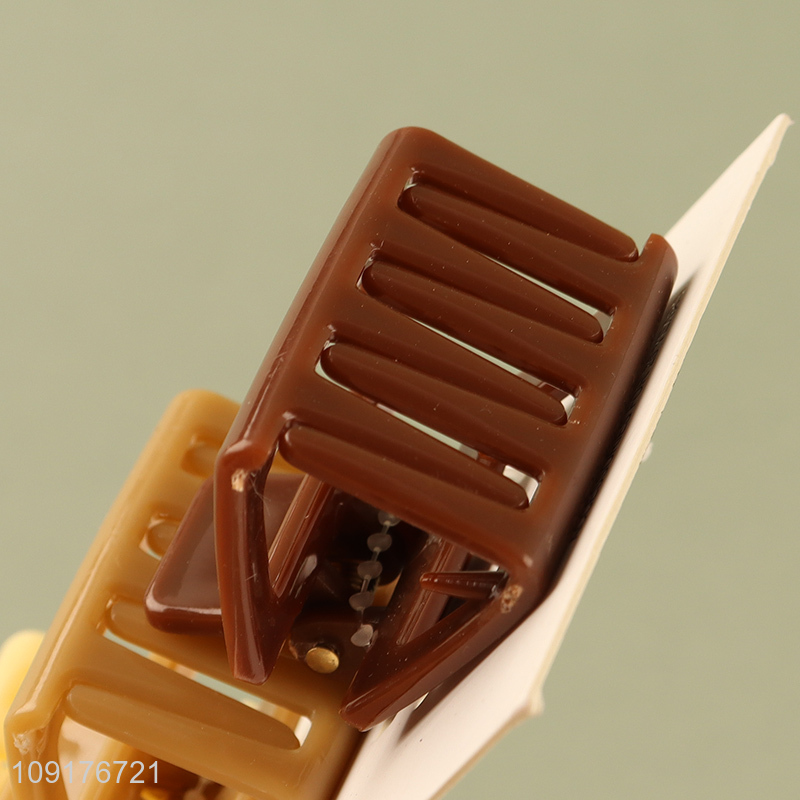 Factory price 3pcs rectangle hair claw clips hair decoration