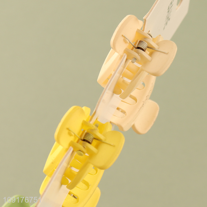 Low price 6pcs mini hair claw clips hair decoration for girls