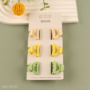 Low price 6pcs mini hair claw clips hair decoration for girls